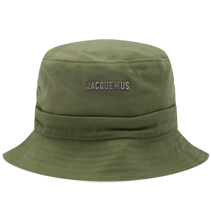 Photo: Jacquemus Men's Logo Bucket Hat in Khaki