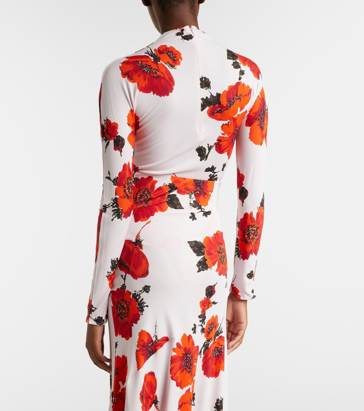 Alaïa Floral jersey bodysuit