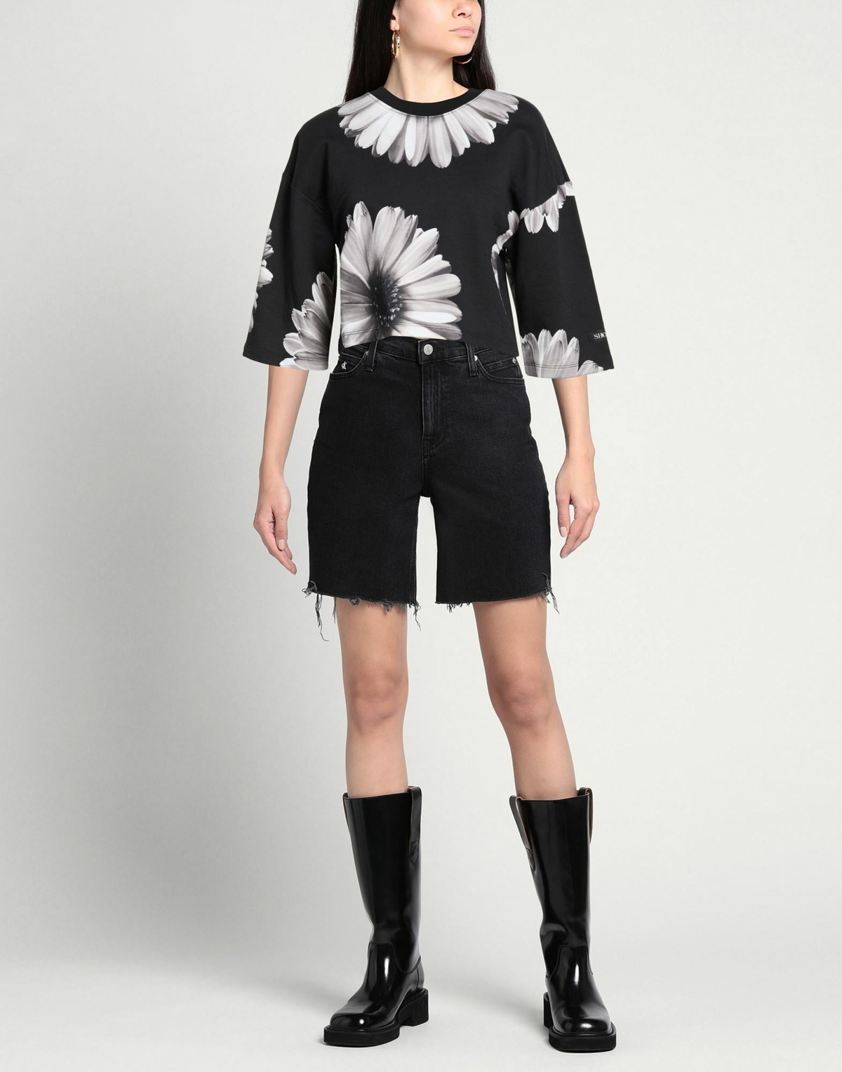 Shoe Womens Sweatshirt in Black