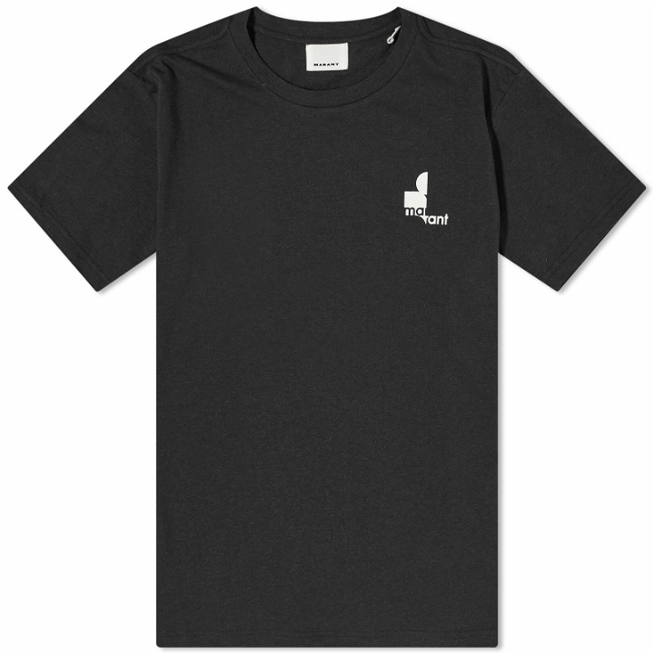 Photo: Isabel Marant Men's Zafferh Small Logo T-Shirt in Black
