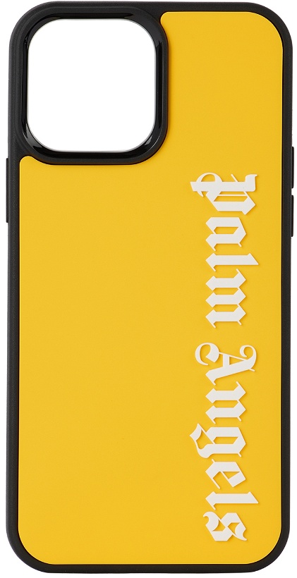 Photo: Palm Angels Black & Yellow Logo iPhone 13 Pro Max Case