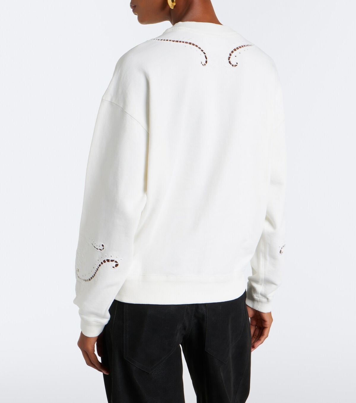 Marant Etoile Vella embroidered cotton sweatshirt
