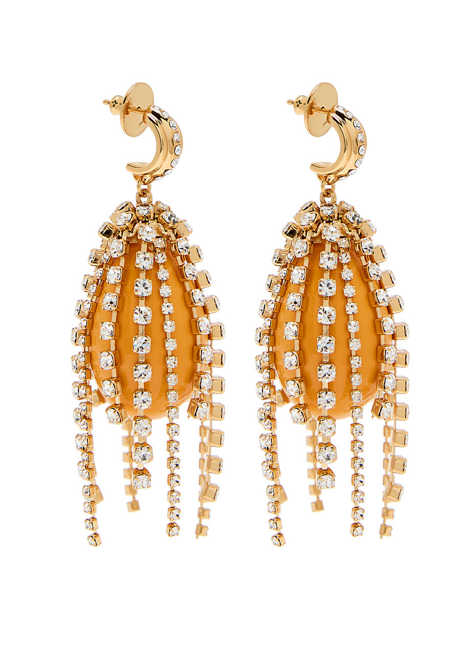 Chloe The Pompoms Tassel Drop Earrings - Gold - One Size Chloe