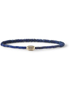 LUIS MORAIS - 14-Karat Gold Lapis Lazuli Beaded Bracelet