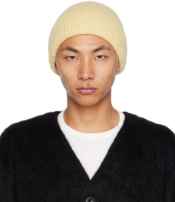 Photo: Our Legacy Yellow Ribbed Beanie