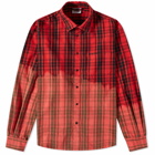Vetements Men's Flannel Shirt in Red Check