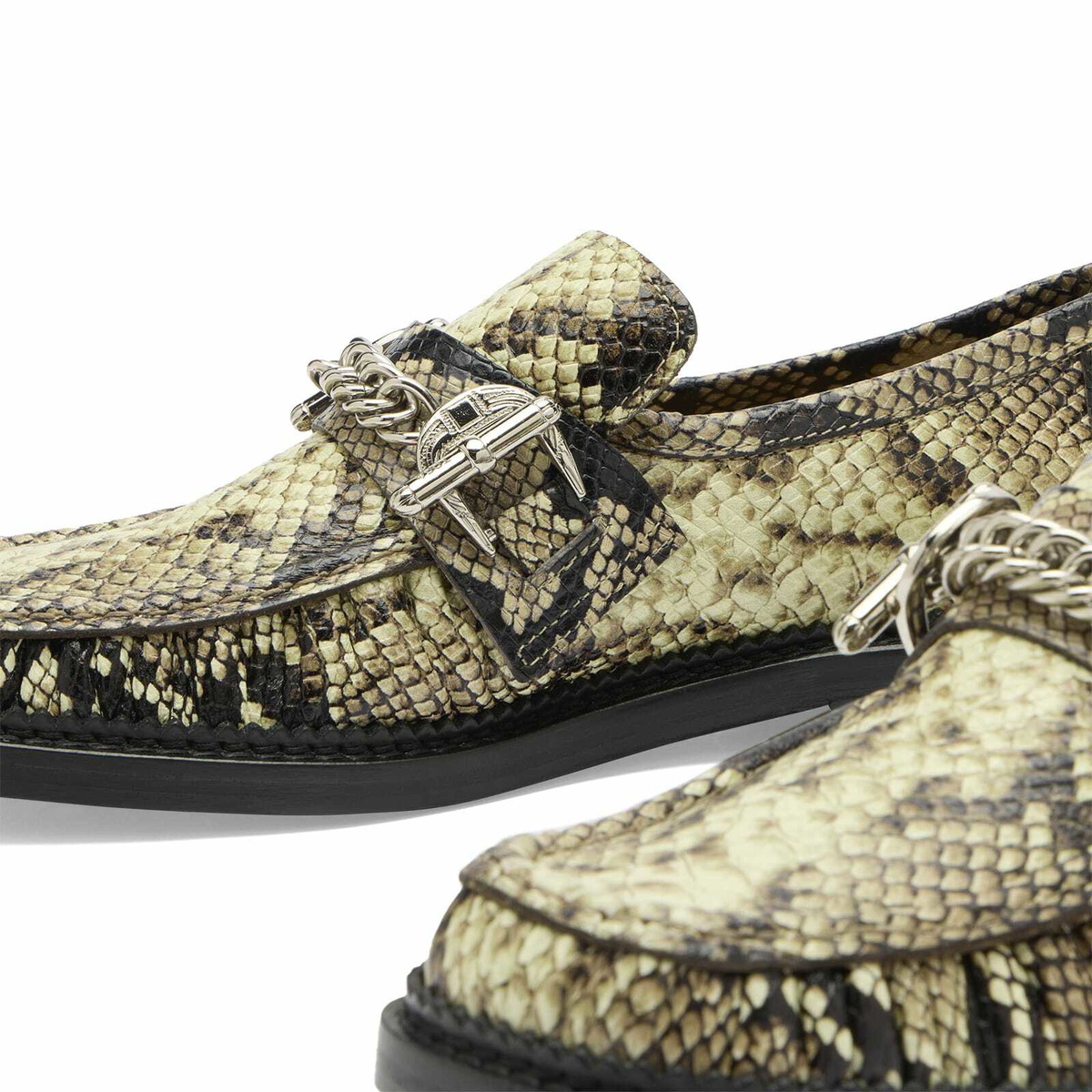 Toga Pulla Women's Toga Archives Snake Embossed Loafer in Natural