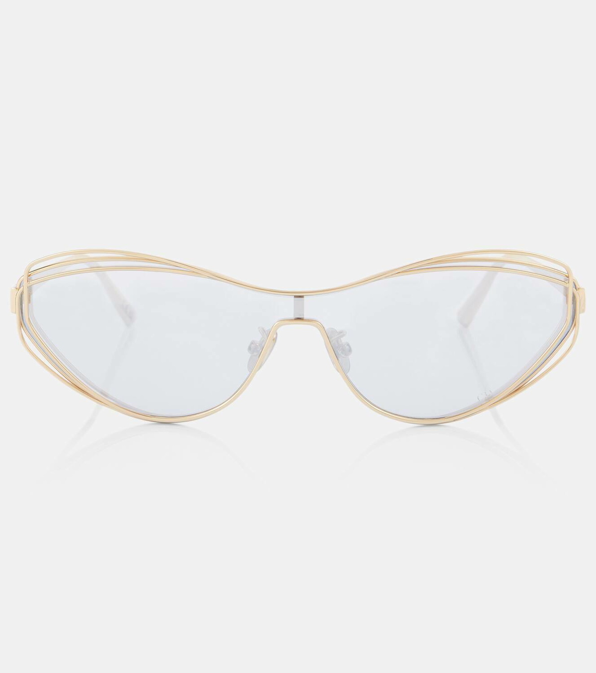 ?️ New Dior DIORFILDIOR M1U D0C0 Sunglasses - Rose Gold Frame, Green Lenses DIOR EYEWEAR FilDior M1U cat-eye gold-tone sunglasses | NET  main image 3