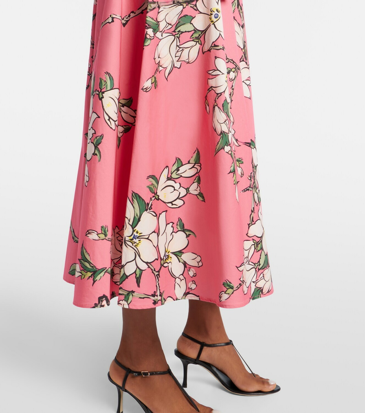 Leo Lin Bianca floral cotton shirt dress