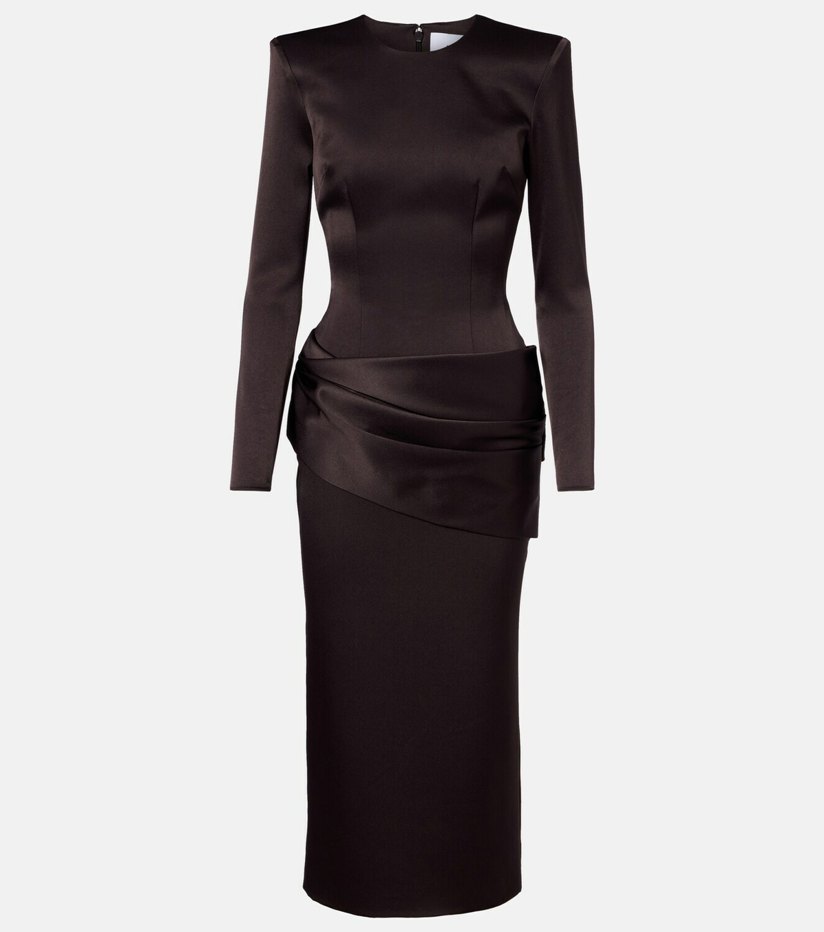 Alex Perry Draped satin crêpe cocktail dress