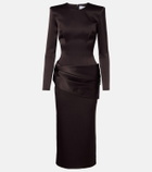Alex Perry Draped satin crêpe cocktail dress
