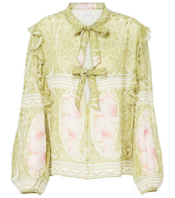 Photo: Giambattista Valli Printed silk georgette blouse