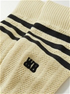 adidas Consortium - Wales Bonner Logo-Embroidered Striped Recycled Ribbed-Knit Socks - Neutrals