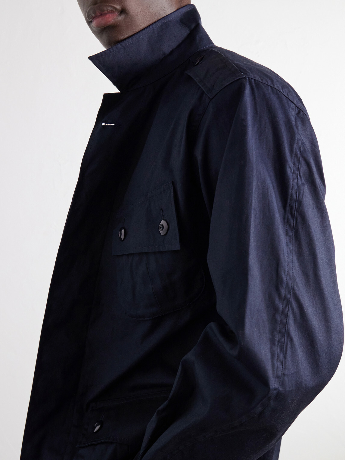 Fortela - Jungle Cotton-Gabardine Jacket - Blue