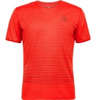 Salomon - Sense Logo-Print Striped 37.5 Stretch-Jersey T-Shirt - Red