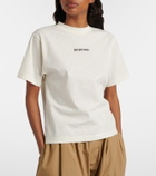 Balenciaga Logo embroidered cotton jersey T-shirt