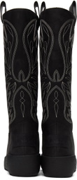 Bally Black Bally Curling Montana Combat Boots