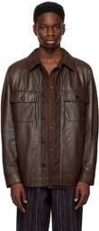 Saturdays NYC Brown Driessen Leather Jacket