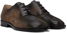 Maison Margiela Brown Tabi Lace-Ups Derbys