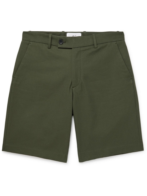 Photo: MR P. - Cotton and Cashmere-Blend Shorts - Green - UK/US 28