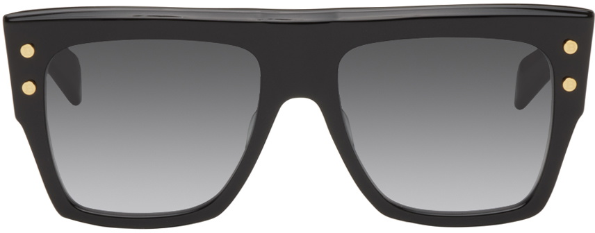 Balmain Black B-V Sunglasses