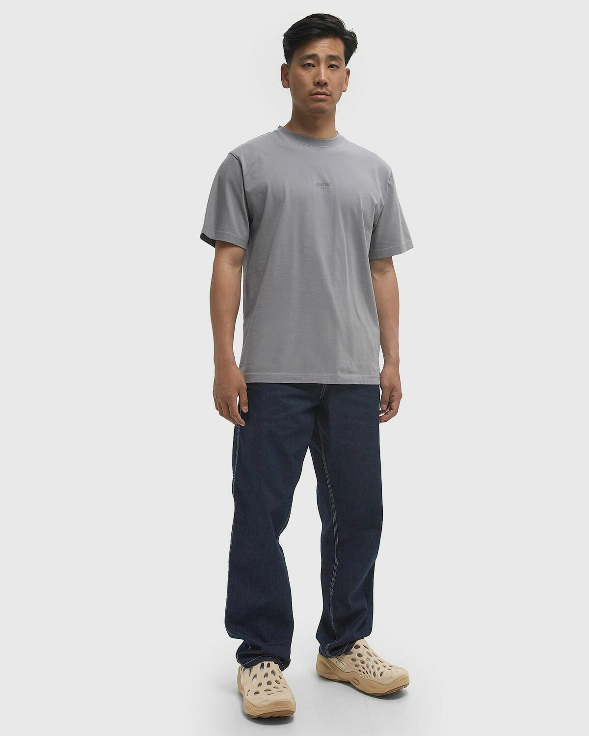 Parel studios Opus Tee Grey Mens Shortsleefe