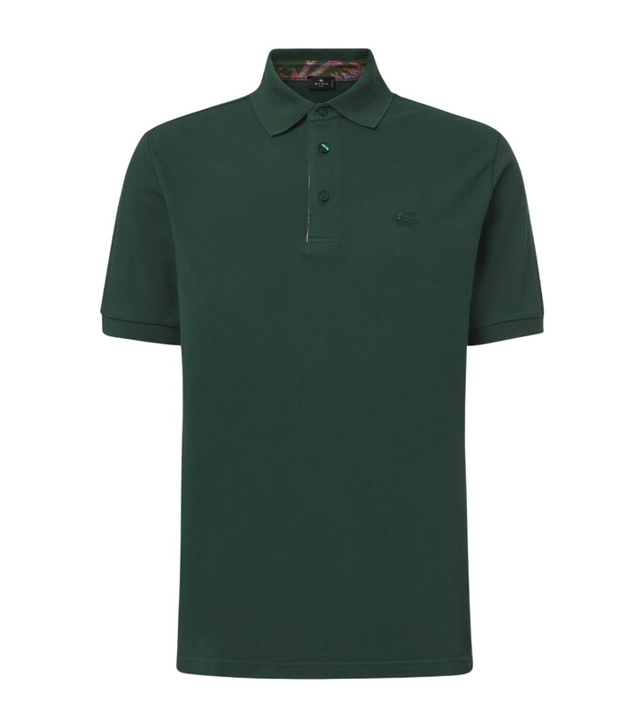 Photo: Etro Pegaso cotton piqué polo shirt