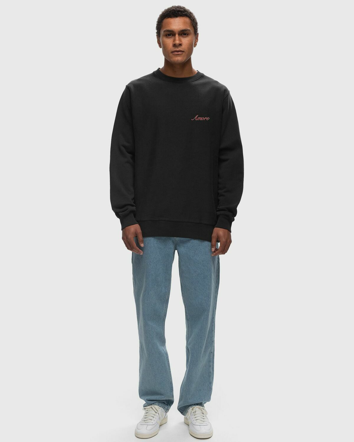 Bstn Brand Rose Crewneck Black Sweatshirts