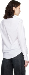 Ottolinger White Twisted-Pleat Tailored Shirt