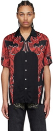 Phipps Black Bowling Shirt