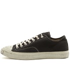 Acne Studios Men's Ballow Soft Tumbled Tag Sneakers in Black/Off White
