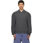Marni Gray V Neck Sweater