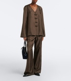 Róhe Oversized silk blouse