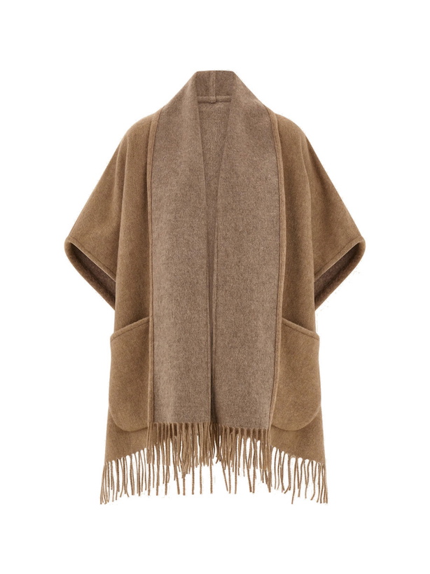Photo: Ferragamo Womens Cashmere cape in Beige