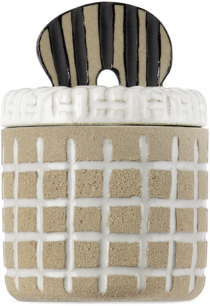 Marloe Marloe Beige & White Dasa Vessel