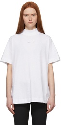 1017 ALYX 9SM White Mockneck Visual T-Shirt