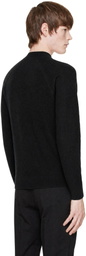 Veilance Black Conic Wool Midlayer Sweater