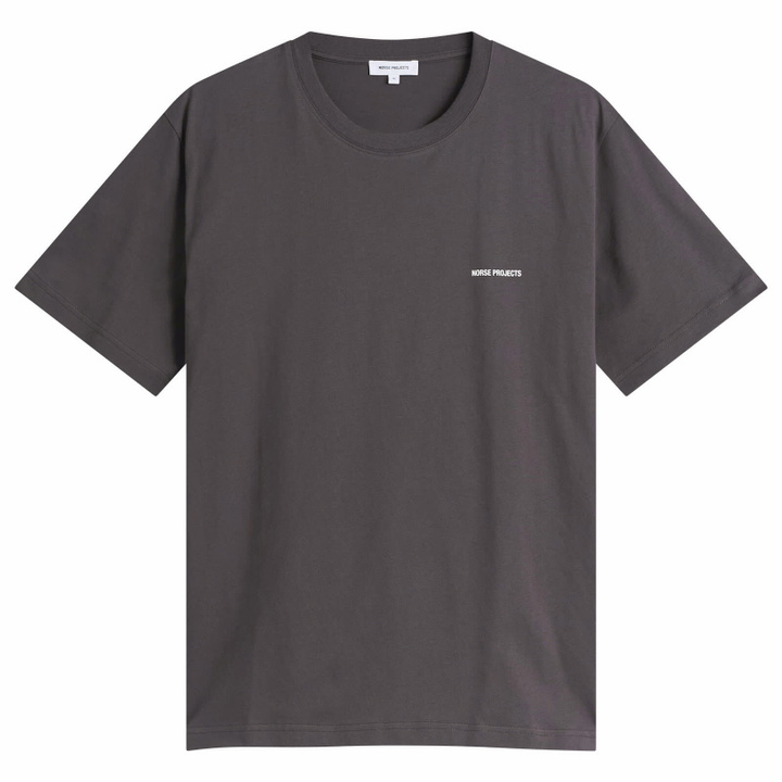 Photo: Norse Projects Men's Dyrehaven Logo T-Shirt in Shale