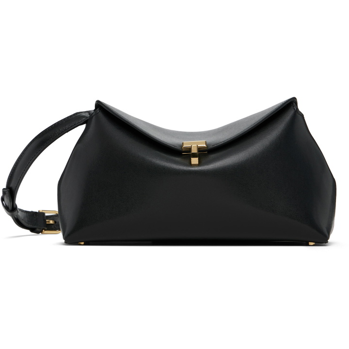 Photo: TOTEME Black T-Lock Leather Clutch