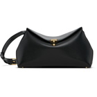 TOTEME Black T-Lock Leather Clutch