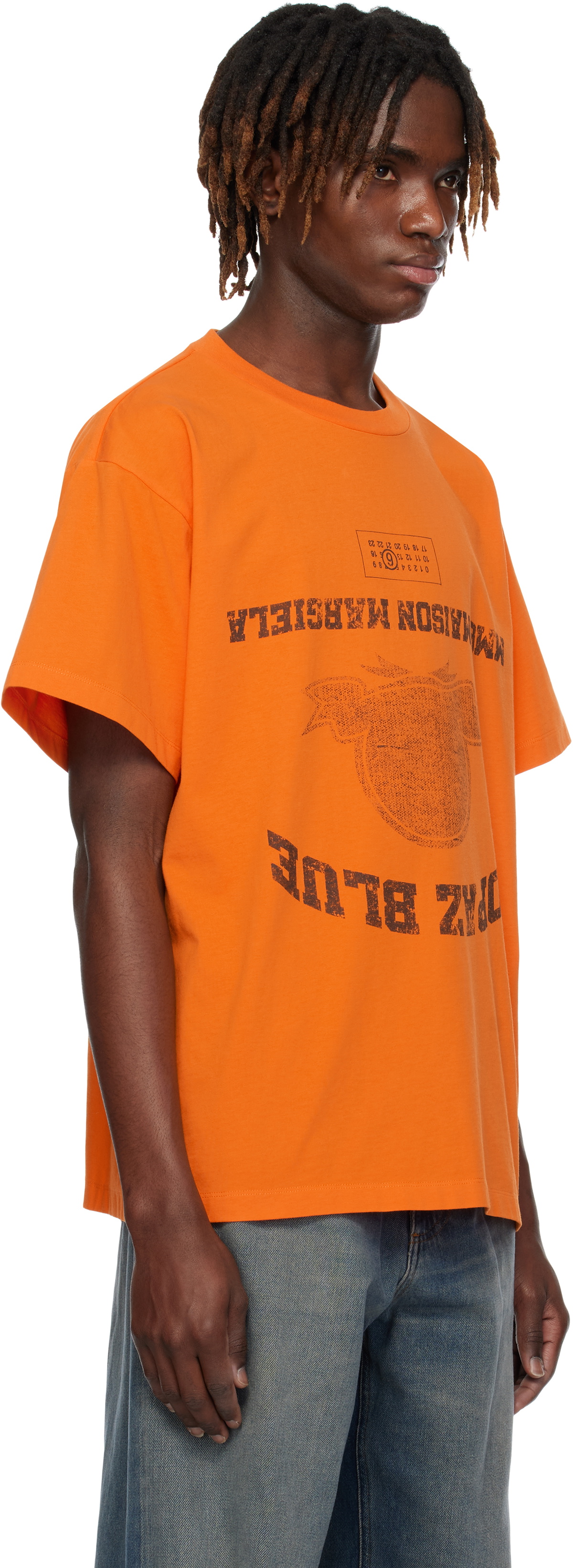 MM6 Maison Margiela Orange Topaz Blue T-shirt MM6 Maison Margiela