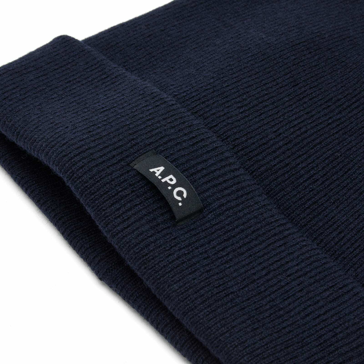 A.P.C. Men's Autumn Beanie in Dark Navy 