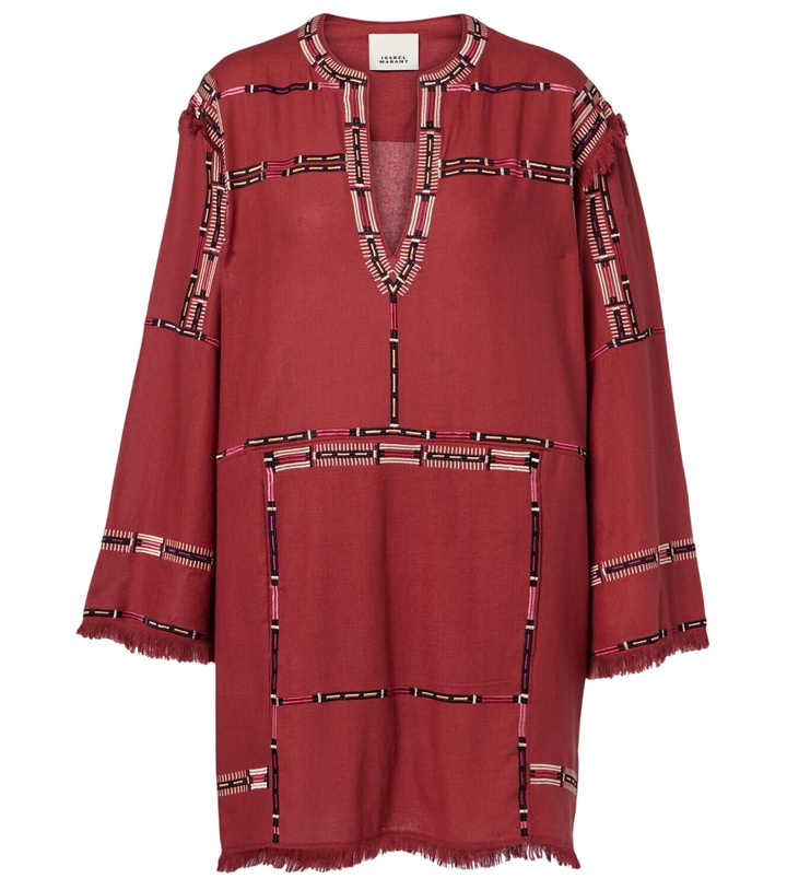 Photo: Isabel Marant Freya embroidered silk tunic