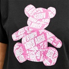 Aries Women's Taped Teddy T-Shirt in Black