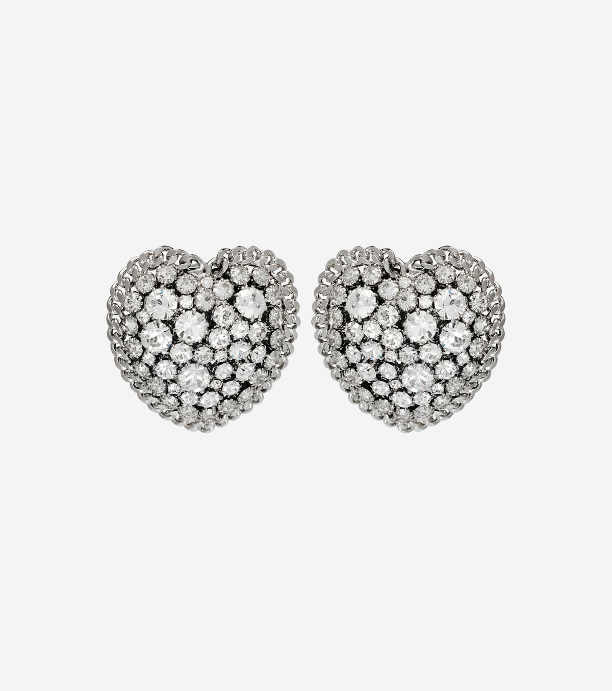 Alessandra Rich Crystal-embellished clip-on earrings