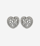 Alessandra Rich Crystal-embellished clip-on earrings