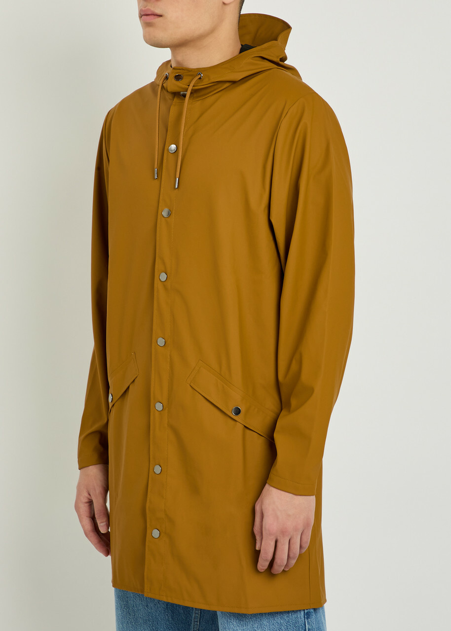 Rains Long Waterproof Jacket Beige