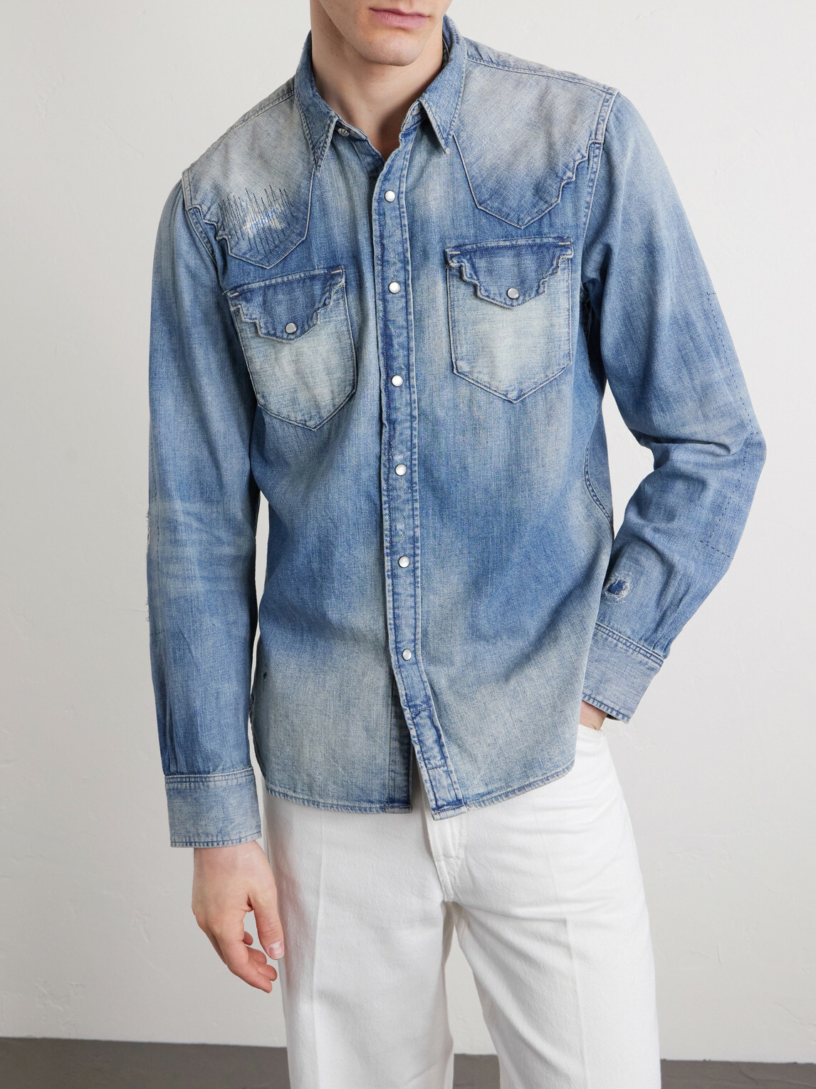 RRL - Addington Denim Shirt - Blue