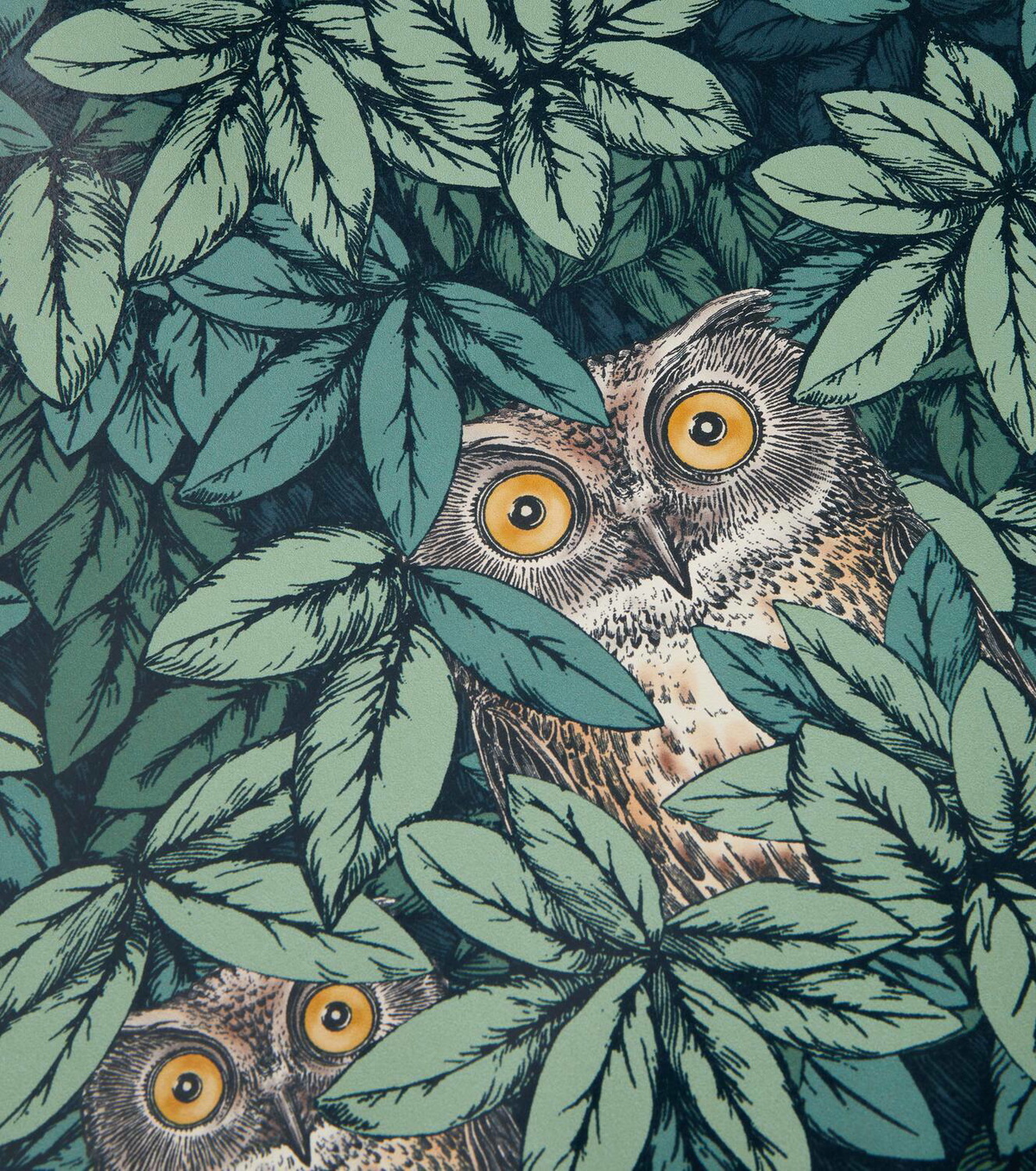 Fornasetti x Cole & Son Foglie e Civette wallpaper