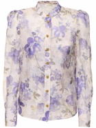 ZIMMERMANN - Lyrical Printed Linen & Silk Shirt